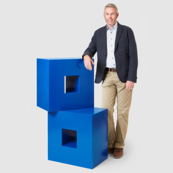 Markus Willen mit Würfel